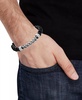 Men's Lapis Lazuli Bead & Chain Bracelet in Stainless Steel (Also in Onyx & Tiger Eye)