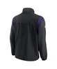 Men's Black, Purple Baltimore Ravens Sideline Woven Logo Full-Zip Jacket