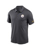 Men's  Anthracite Pittsburgh Steelers Franchise Team Logo Performance Polo