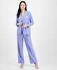 Women's Striped Faux-Double-Breasted Blazer