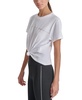 Women's Rhinestone Stripe Knot T-Shirt 