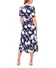 Women's Floral-Print Twist-Front Midi Dress