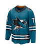Men's Macklin Celebrini Teal San Jose Sharks Home Breakaway Jersey