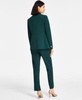 Women's Tulla Printed Tie-Neck Blouse, Mid-Rise Straight-Leg Ankle Pants & Notch-Collar One-Button Jacket