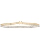 Nano Emerald Color Baguette Tennis Bracelet (3 ct. t.w.) in Gold Vermeil (Also in Nano White Sapphire Color, Nano Ruby Color, & Nano Blue Sapphire Color), Created for Macy's