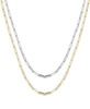 Paper Clip Link 18" Chain Necklace in Silver or Gold Plate