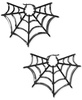 by Nadri Ruthenium-Plated Jet Pavé Spider Hoop Earrings
