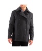 Men's Mason Wool Blend Pea Coat Jacket Double Breasted Dress Coat