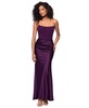 Women's Mixed-Media Strapless Corset Gown