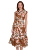 Women's Cotton Tie-Waist Midi Shirtdress