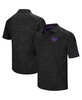 Men's Black Kansas State Wildcats Down Swing Polo Shirt