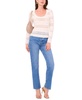 Women's Boat-Neck Long-Sleeve Lace Knit Top