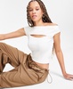 Women's Off-The-Shoulder Cutout Sweater Tank, Exclusively at Macy's