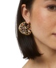 by Nadri Gold-Tone Multicolor Crystal Jack-O'-Lantern Hoop Earrings