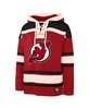 Men's Jack Hughes Red New Jersey Devils Big Tall Lace-up Pullover Hoodie