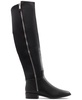 Women's Aahliyah Almond-Toe Knee-High Zip Boots