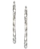 Twisted Satin Finished Round Hoop Earrings in 14k Gold Over Sterling Silver and Sterling Silver