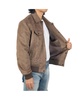 Blake Mens Microsuede Bomber Jacket Slim Fit Casual Softshell Coat