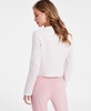 Women's Textured Fringed Cropped Zip Blazer, Exclusively at Macy's