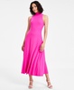 Women's Mock-Neck A-Line Sleeveless Dress, Exclusively at Macy's 