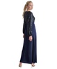Women's Sequin Embellished Blouson-Sleeve Gown