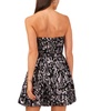 Women's Strapless Metallic-Print Mini Dress