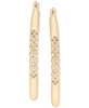 Lattice Extra Small Hoop Earrings in Gold Vermeil, Created for Macy's