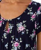 Women's Flutter-Sleeve Floral Nightgown