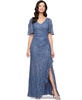 Women's Sequinned-Lace Cold-Shoulder Gown