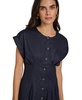 Women's Jewel-Neck Short-Sleeve Shirtdress 