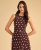 Women's Printed Crewneck Sleeveless Top