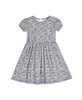 Toddler Girls Organic Ruffle Edge Puff Sleeve Dress