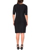 Women's Elbow Length Sleeve Bodycon Mini Party Dress