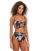 Women's Swept Away Knotted Cropkini Top & High Rise Bikini Bottoms, Exclusively at Macy's