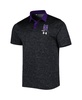 Men's Black Northwestern Wildcats Static Performance Polo Shirt