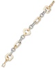 Two-Tone Faceted Geometric Flex Bracelet 