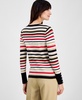 Women's Boat-Neck Striped Sweater