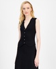Women's Knit Fitted V-Neck Vest