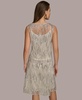 Women's Sequin Embellished Mesh Sleeveless Top