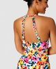 Women's Floral-Print High-Neck One-Piece Swimsuit