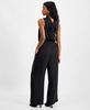 Petite Wide-Leg Rhinestone-Trim Pants, Created for Macy's