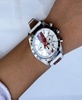 Women's Jordan Chronograph Multifunctional Victory Red Leather Strap Watch, 40mm
