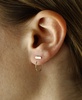 Bar Hoop Earrings Set in 14k Gold