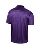 Men's Purple Kansas State Wildcats Honeycomb Raglan Polo Shirt