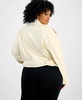 Trendy Plus Size Faux-Leather Moto Jacket, Exclusively at Macy's