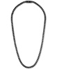 Men's Link Chain 22" Necklace in Black-Plated Stainless Steel