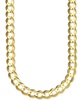 30" Open Curb Link Chain Necklace (8mm) in Solid 10k Gold