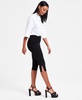 Women's Ponté-Knit Side-Zip Capri Pants, Exclusively at Macy's