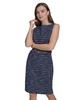 Women's Textured Stripe Knit Sleeveless Dress