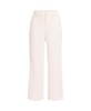Women's Crepe High Rise Patch Pocket Wide Leg Crop Pants